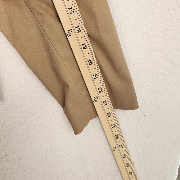 Worthington Women's Sz 16 Tan Classic Blazer Two Button Tailored Cotton Blend - Picture 7 of 12